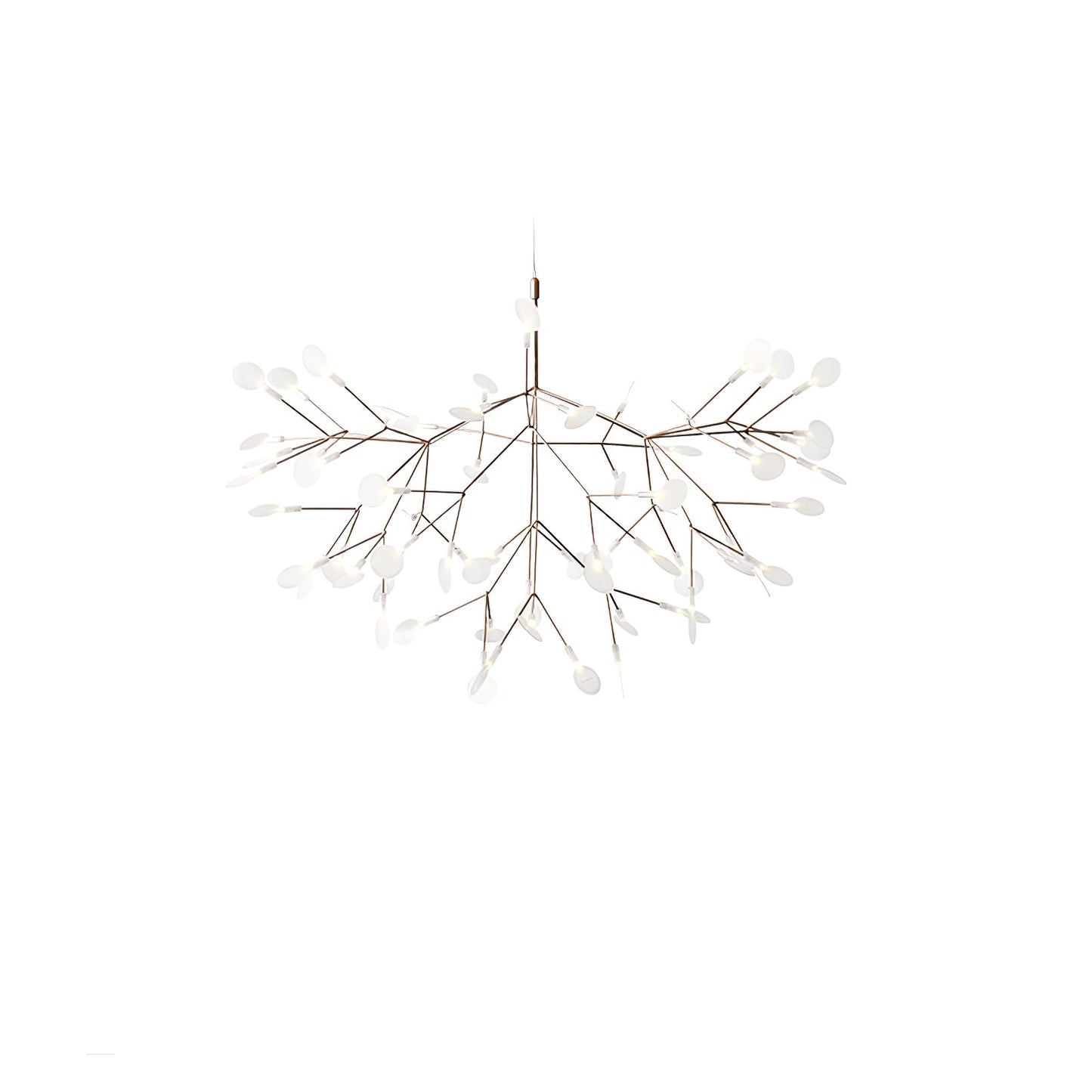 Rose Gold Firefly LED Crown Chandelier