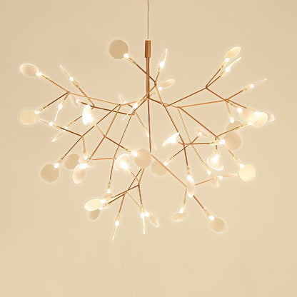 Rose Gold Firefly LED Crown Chandelier