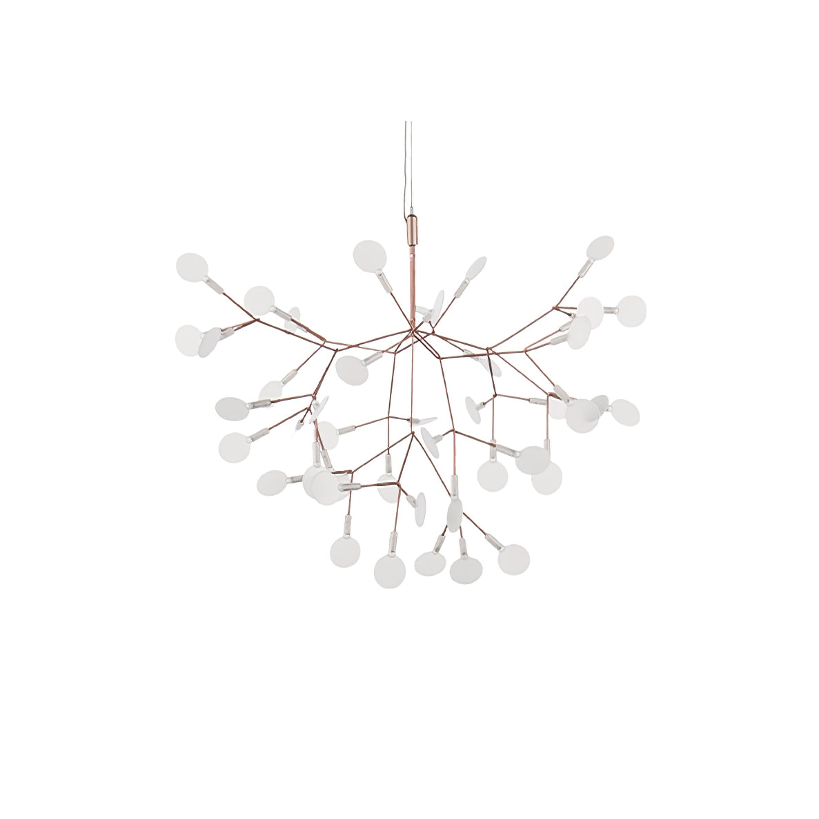 Rose Gold Firefly LED Crown Chandelier