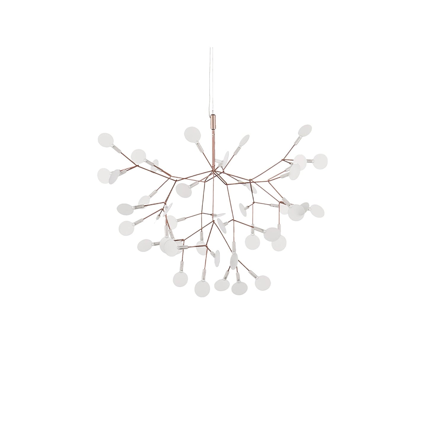 Rose Gold Firefly LED Crown Chandelier