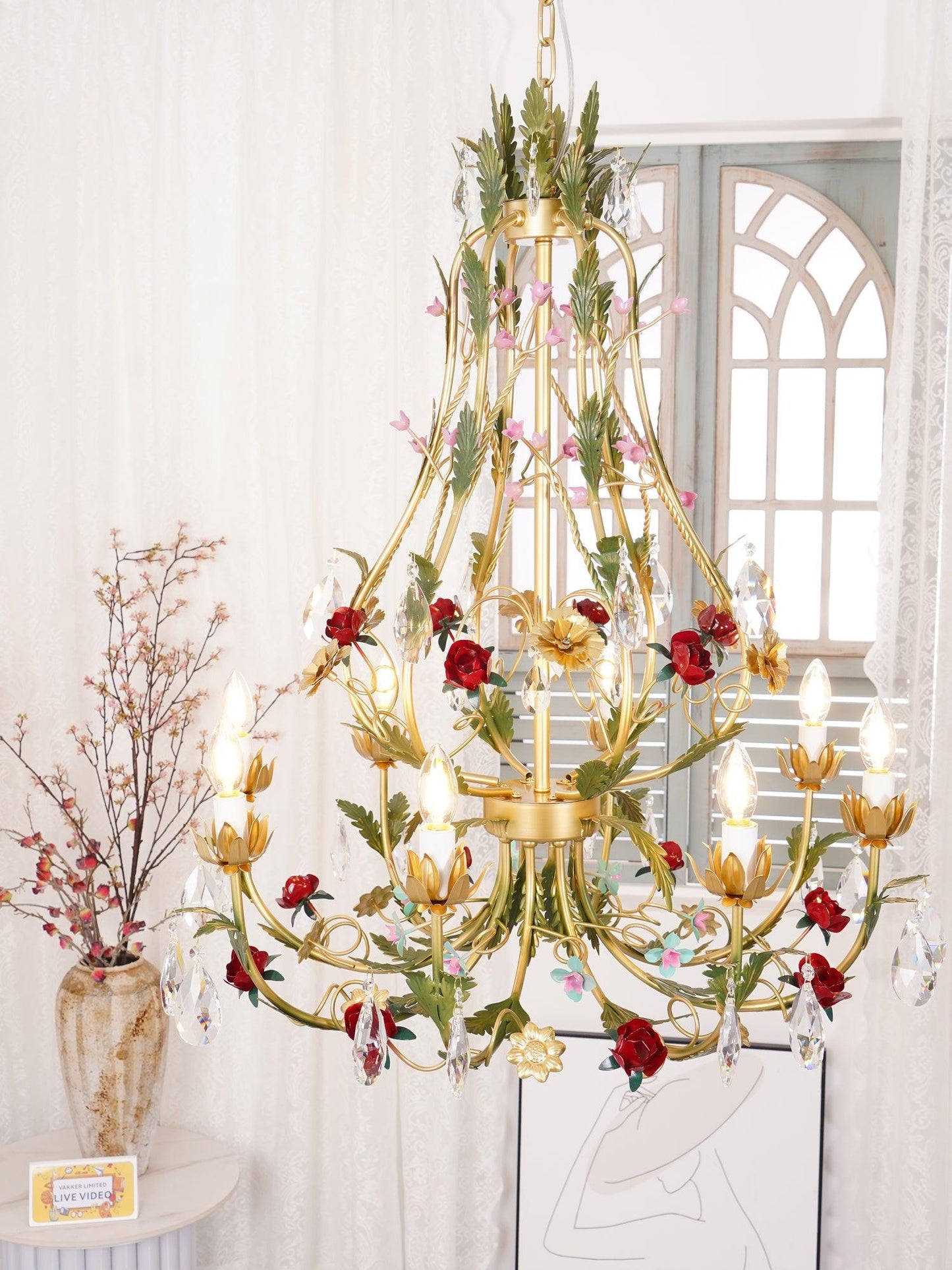 Rose Love Gasolier Chandelier