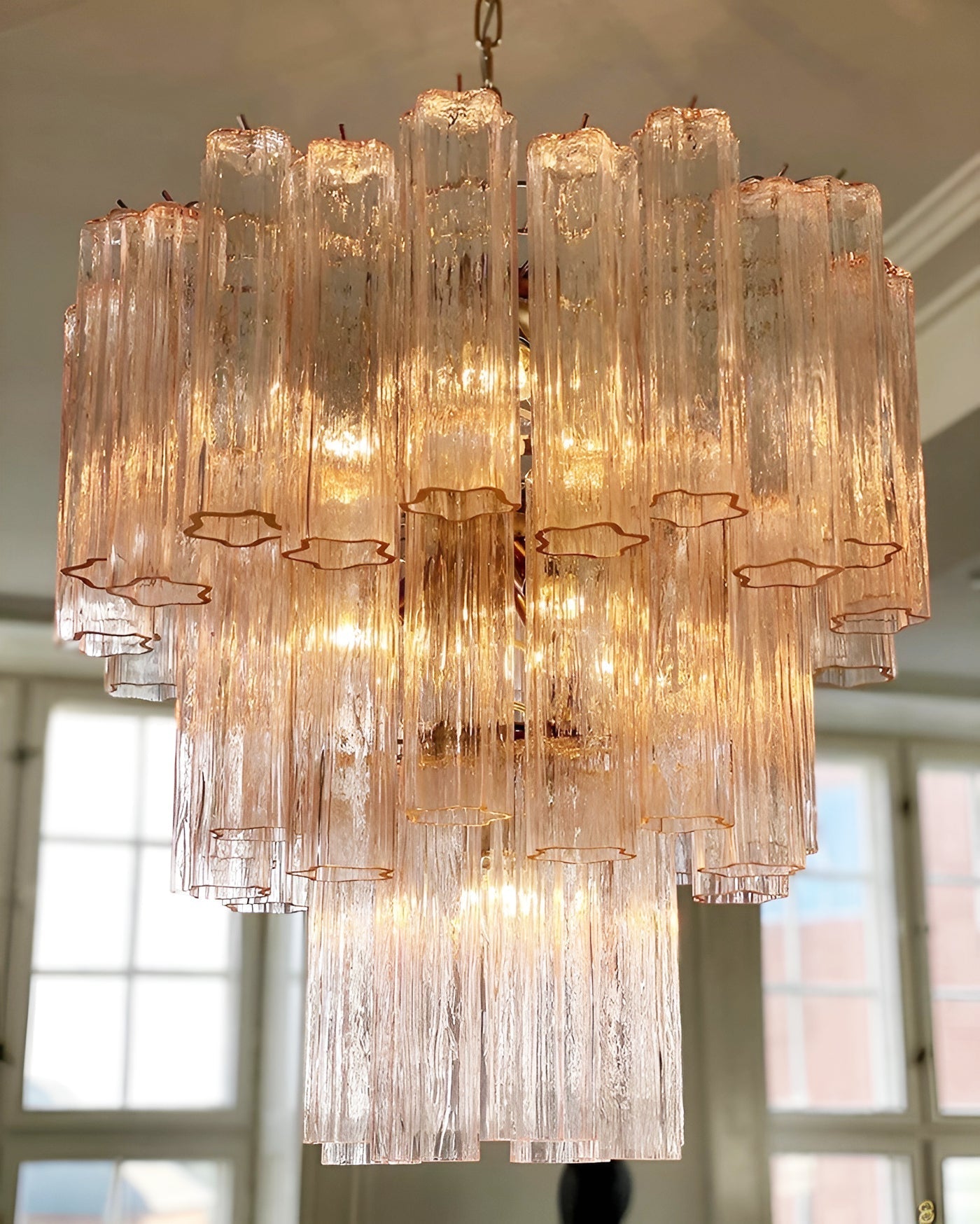 Rose Murano Glass Chandelier
