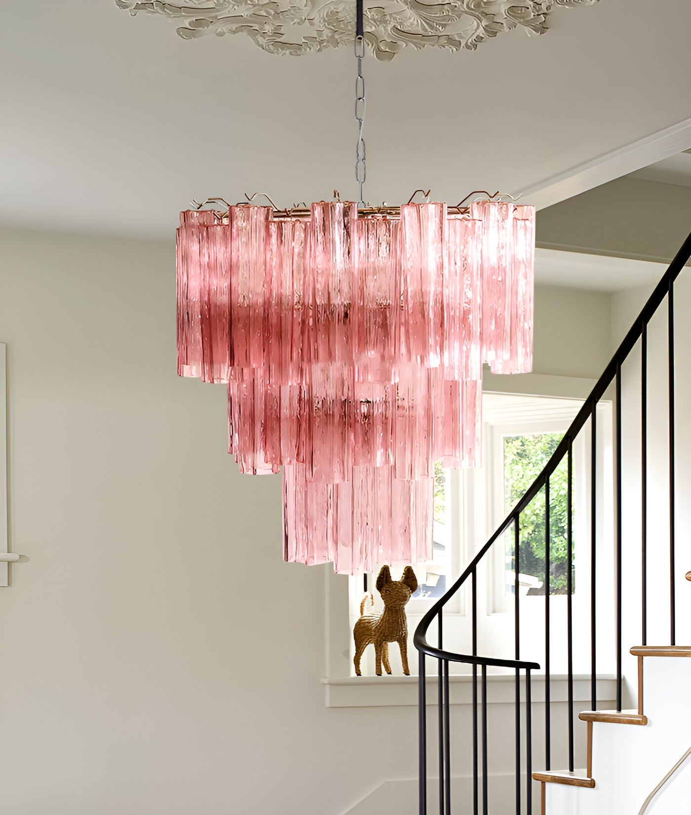 Rose Murano Glass Chandelier