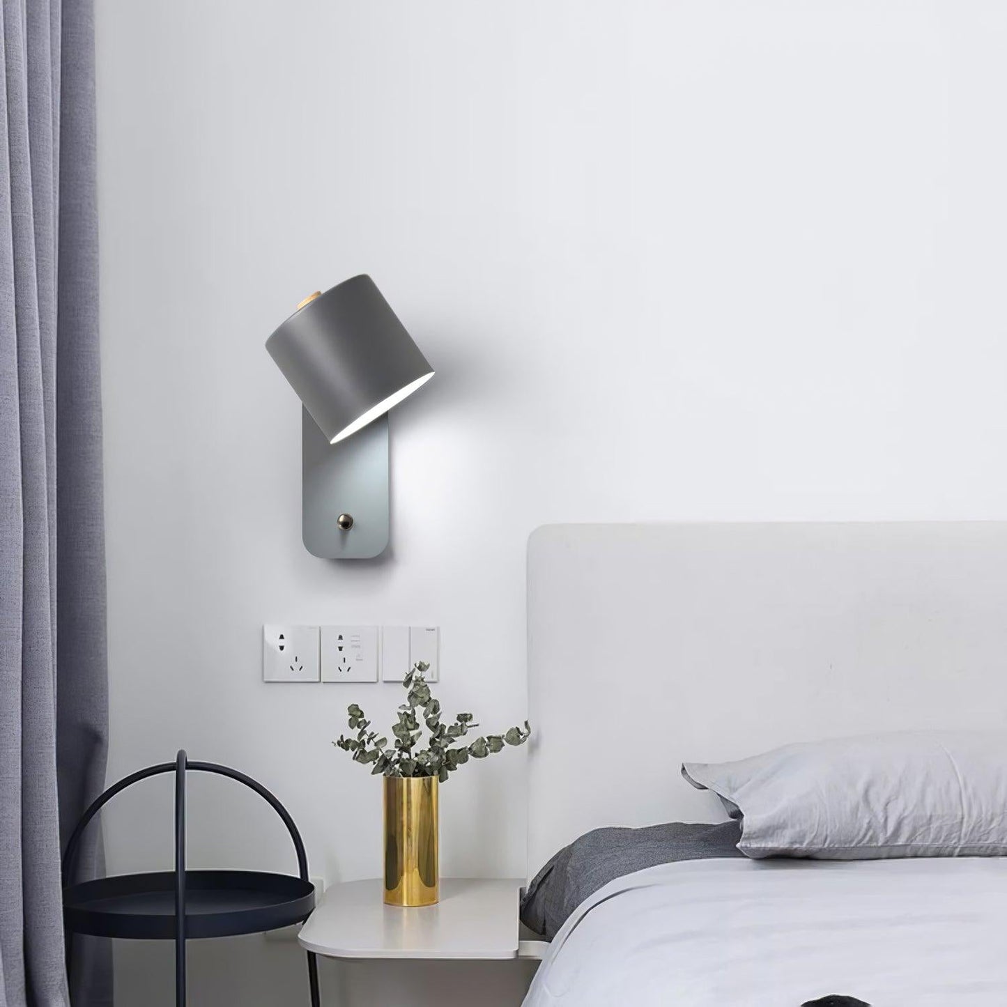 Rotatable Cylinder Rechargeable Wall Lamp