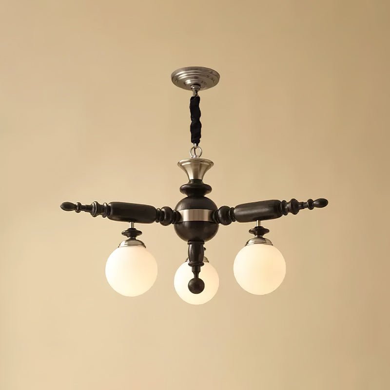 Rotating Stick Crown Chandelier