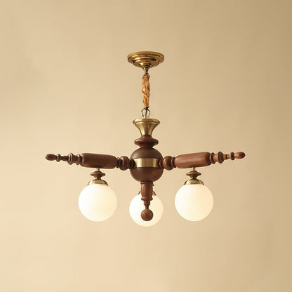 Rotating Stick Crown Chandelier