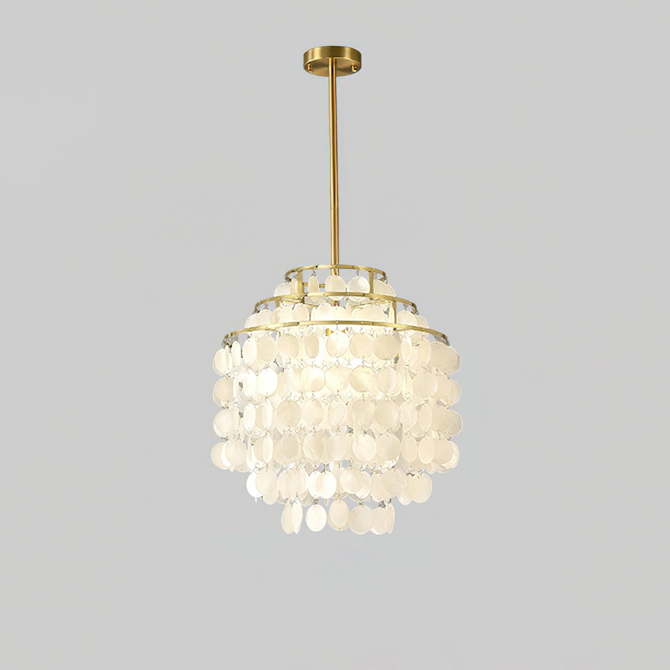 Round Shell Crown Chandelier B