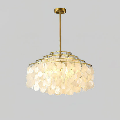 Round Shell Crown Chandelier B