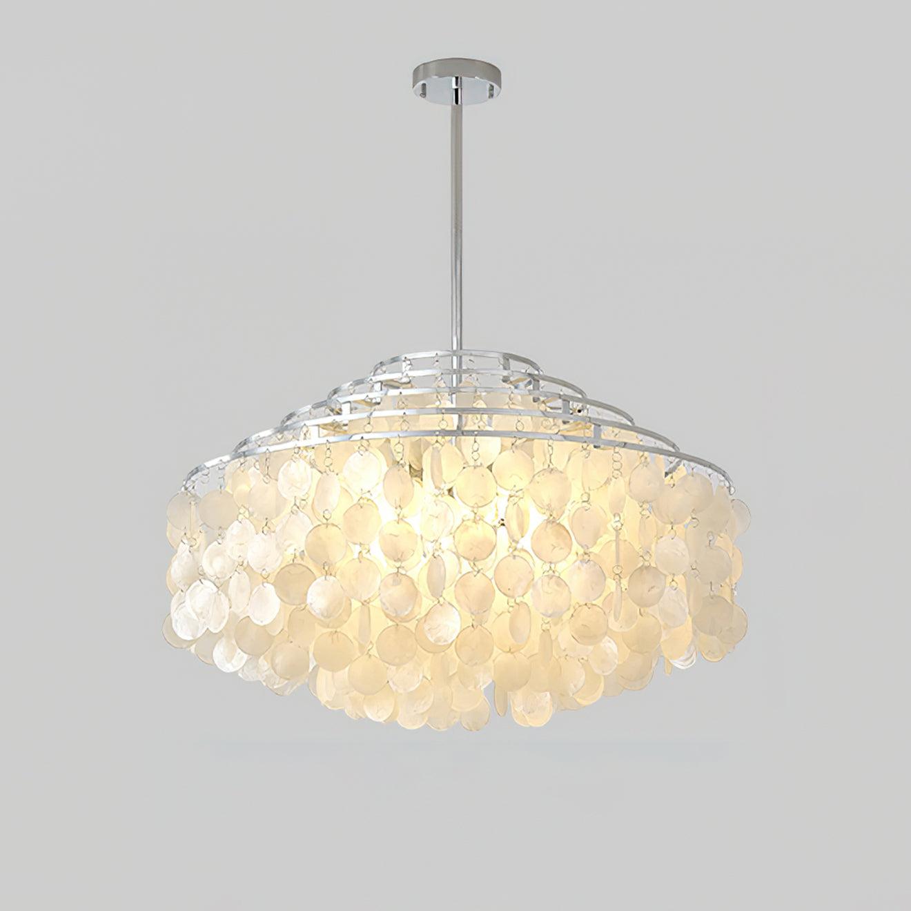 Round Shell Crown Chandelier B