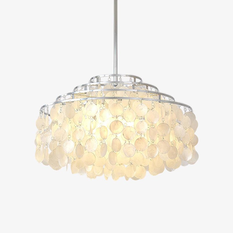 Round Shell Crown Chandelier B