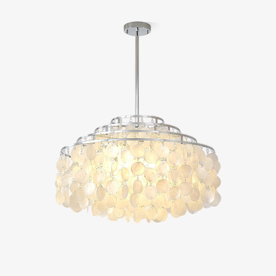 Round Shell Crown Chandelier B