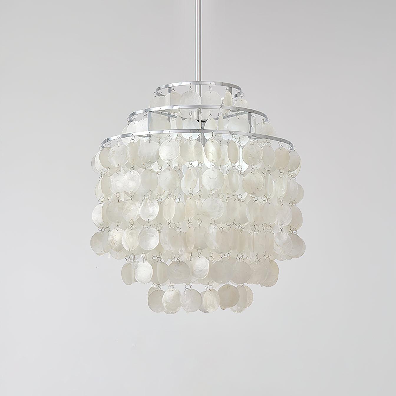 Round Shell Crown Chandelier B