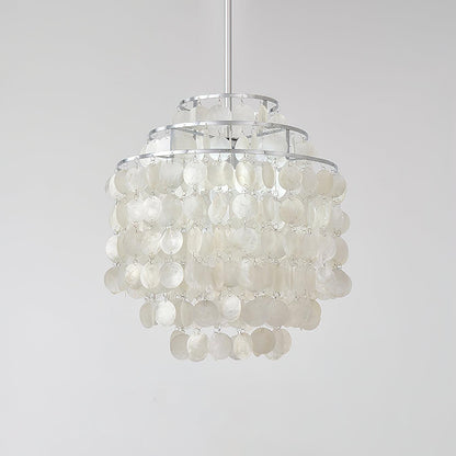 Round Shell Crown Chandelier B