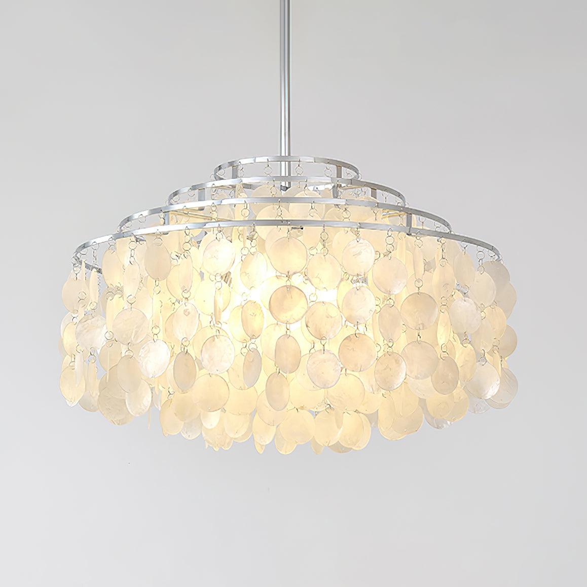 Round Shell Crown Chandelier B