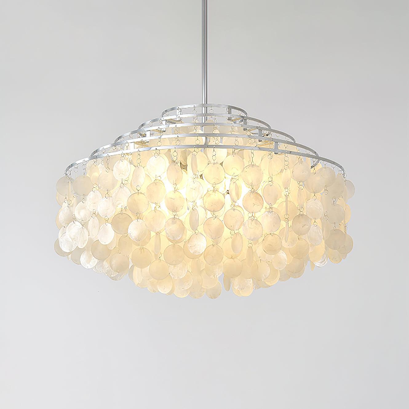 Round Shell Crown Chandelier B