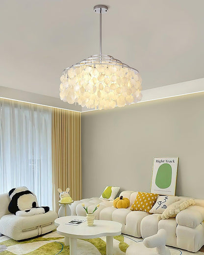 Round Shell Crown Chandelier B