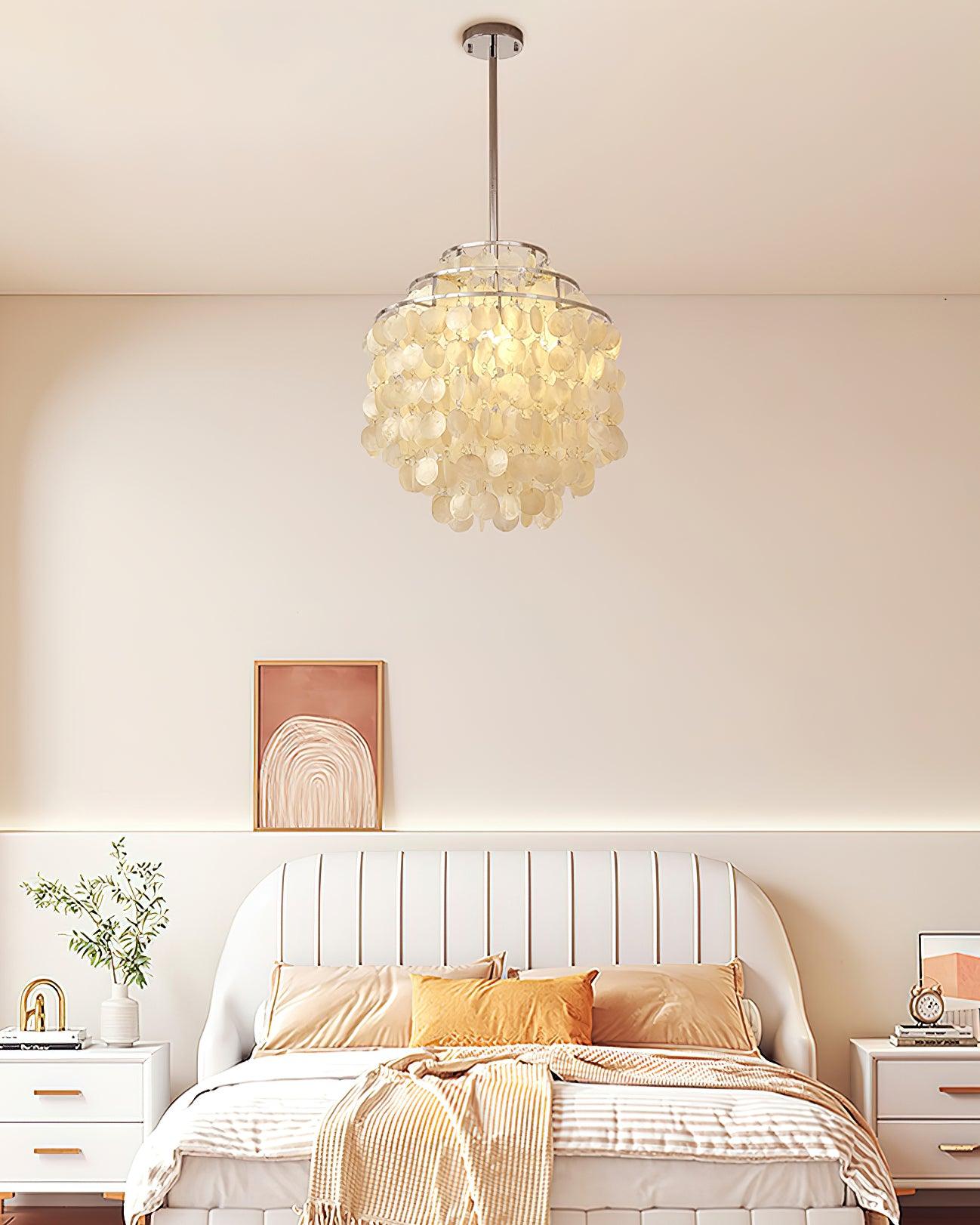 Round Shell Crown Chandelier B