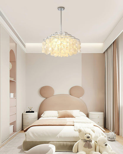 Round Shell Crown Chandelier B