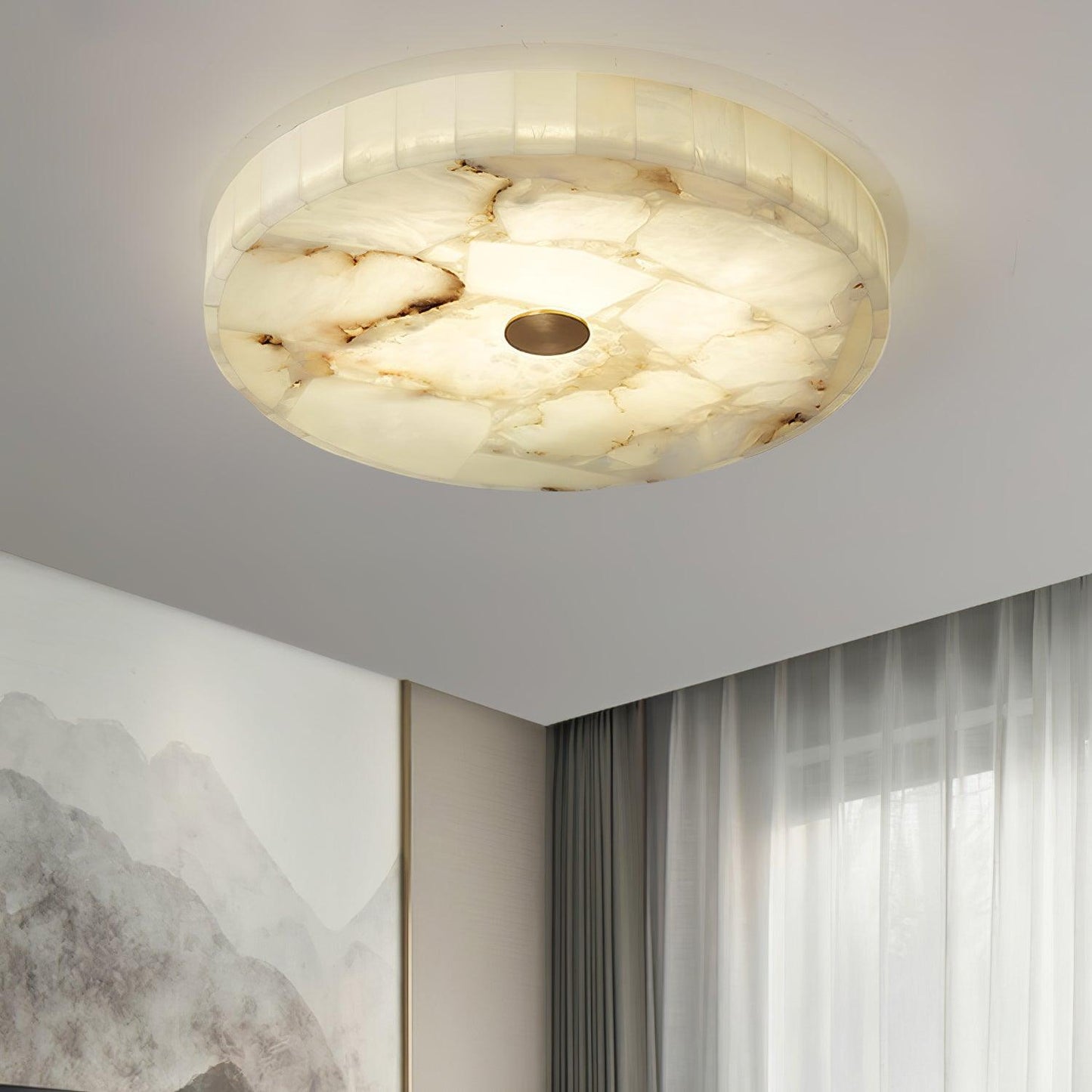 Round Alabaster Ceiling light Ceiling Lamp