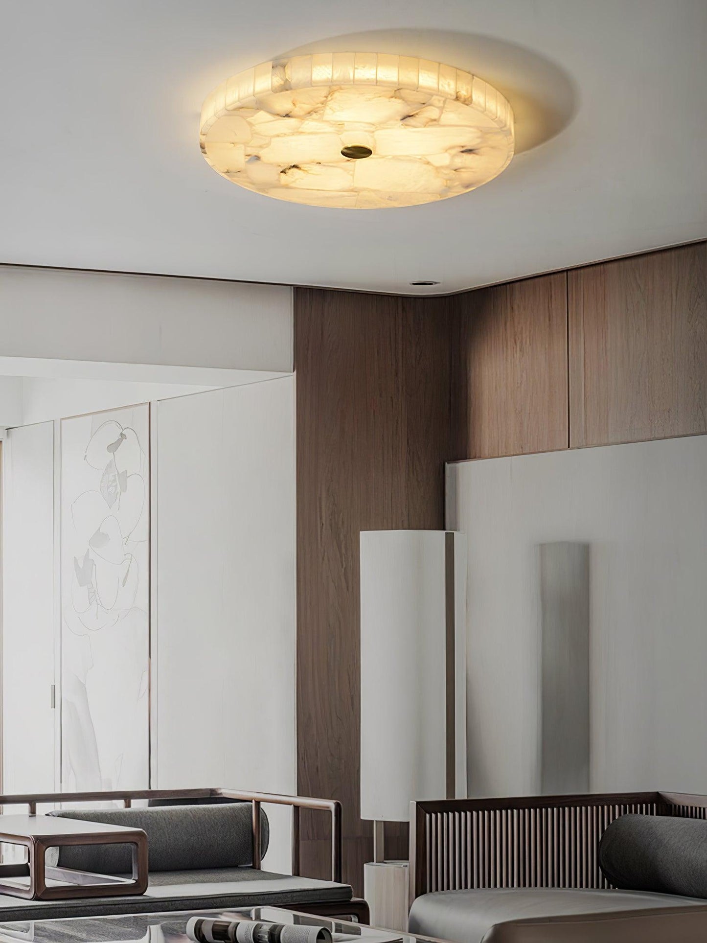 Round Alabaster Ceiling light Ceiling Lamp