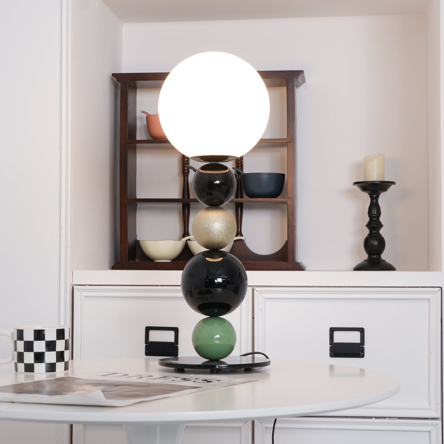 Round Balls Stacking Accent lamp Table Lamp