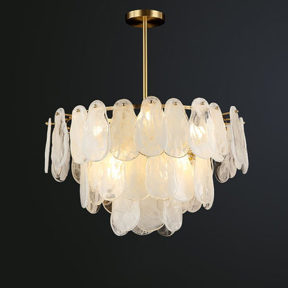 Round Cloud Glass Electrolier Chandelier