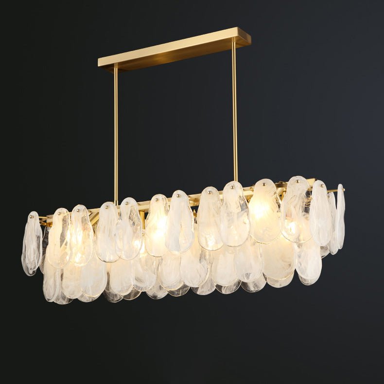 Round Cloud Glass Electrolier Chandelier