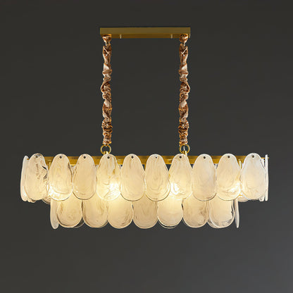 Round Cloud Glass Electrolier Chandelier