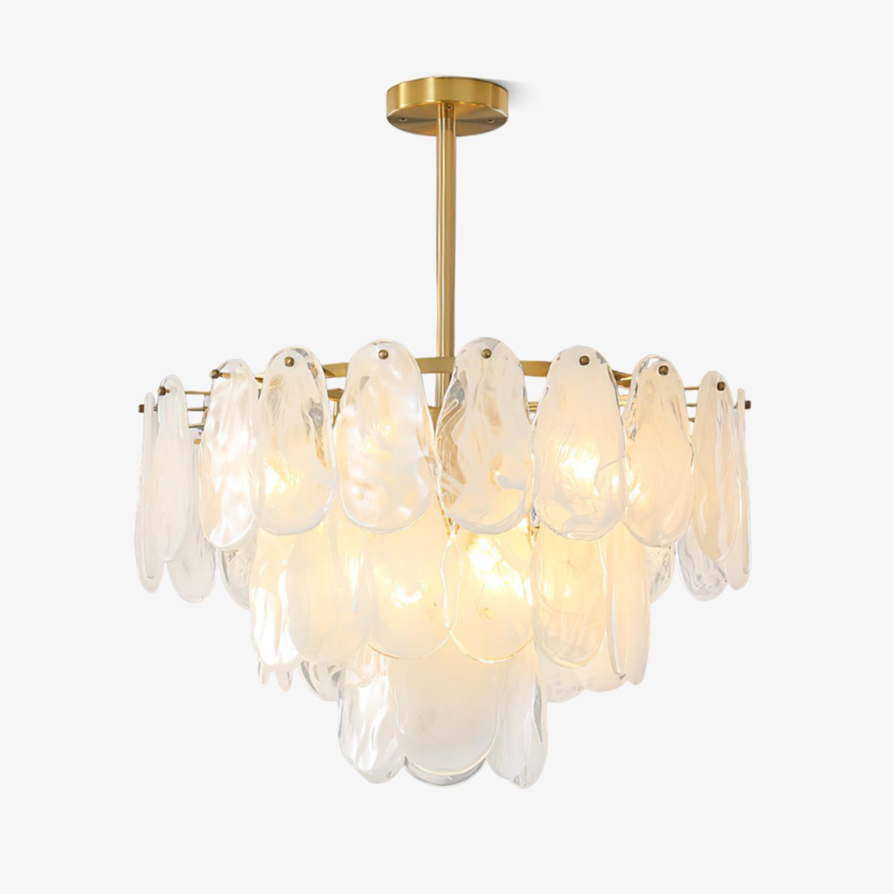 Round Cloud Glass Electrolier Chandelier