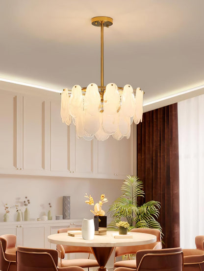 Round Cloud Glass Electrolier Chandelier