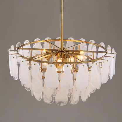 Round Cloud Glass Electrolier Chandelier