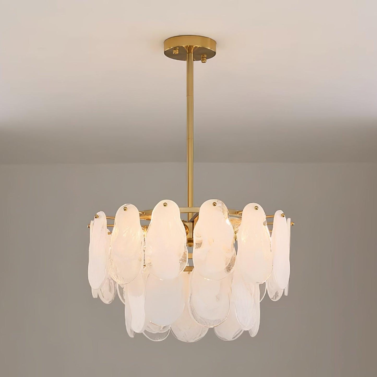 Round Cloud Glass Electrolier Chandelier