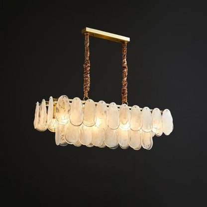 Round Cloud Glass Electrolier Chandelier