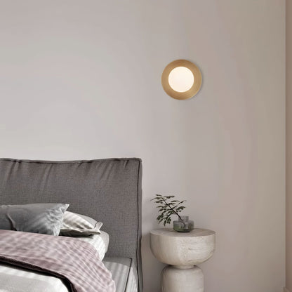 Round Glass Art Wall light Wall Lamp