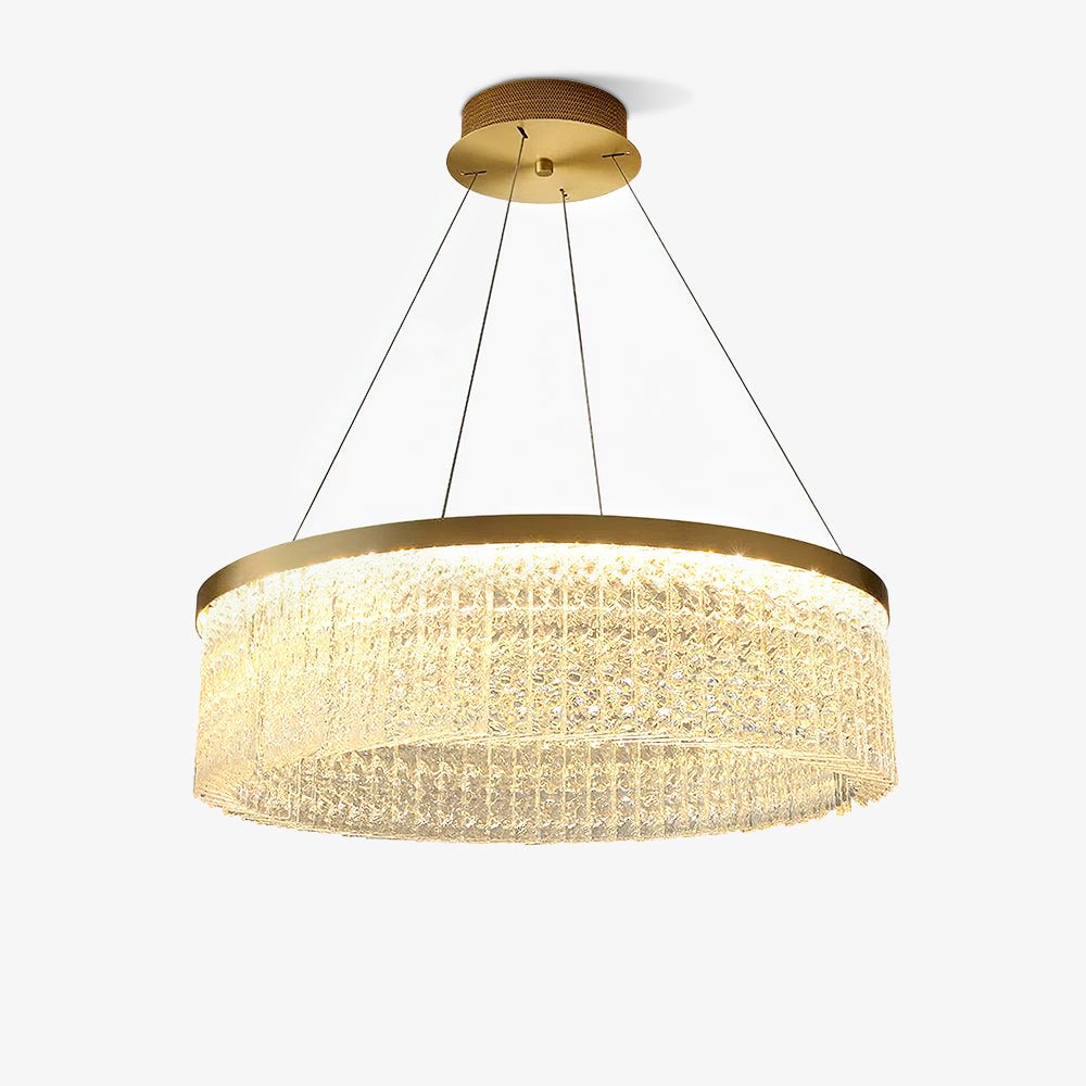 Round Halo Crystal Ceiling fixture Chandelier