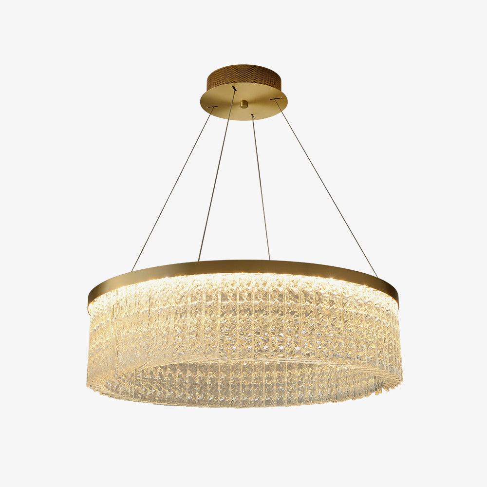 Round Halo Crystal Ceiling fixture Chandelier