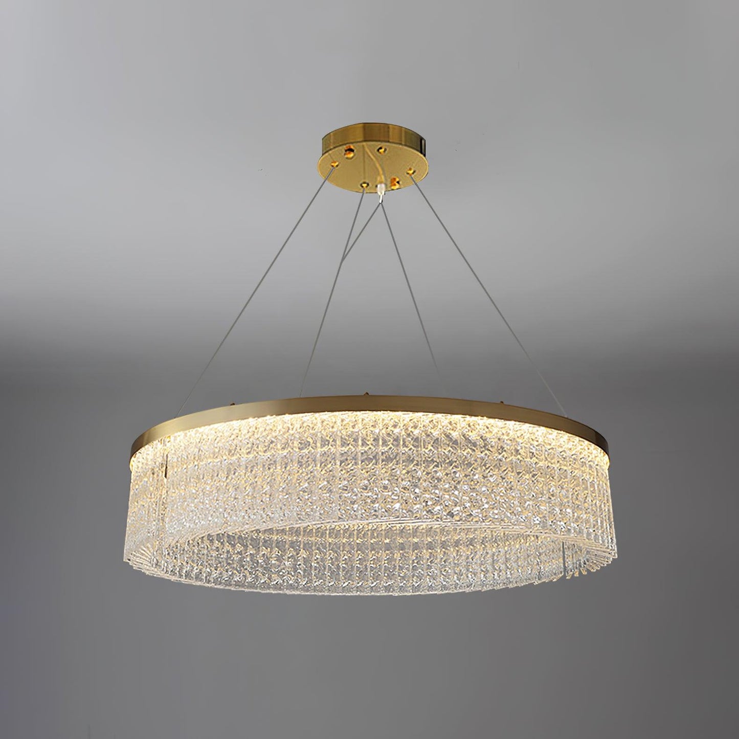 Round Halo Crystal Ceiling fixture Chandelier