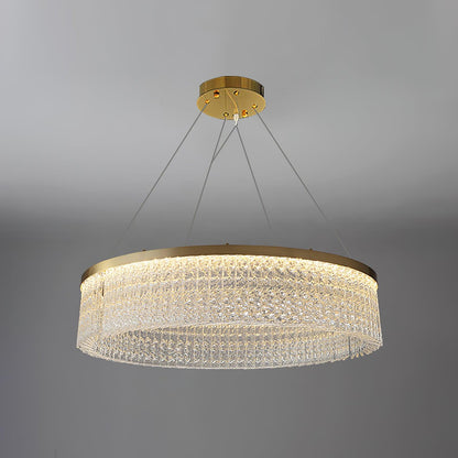 Round Halo Crystal Ceiling fixture Chandelier