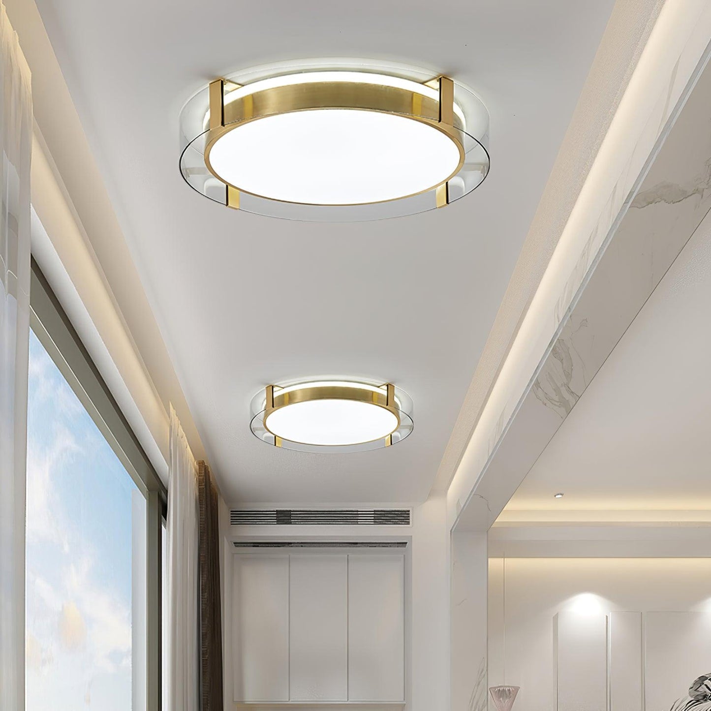 Round Low Profile Ceiling fixture Ceiling Light