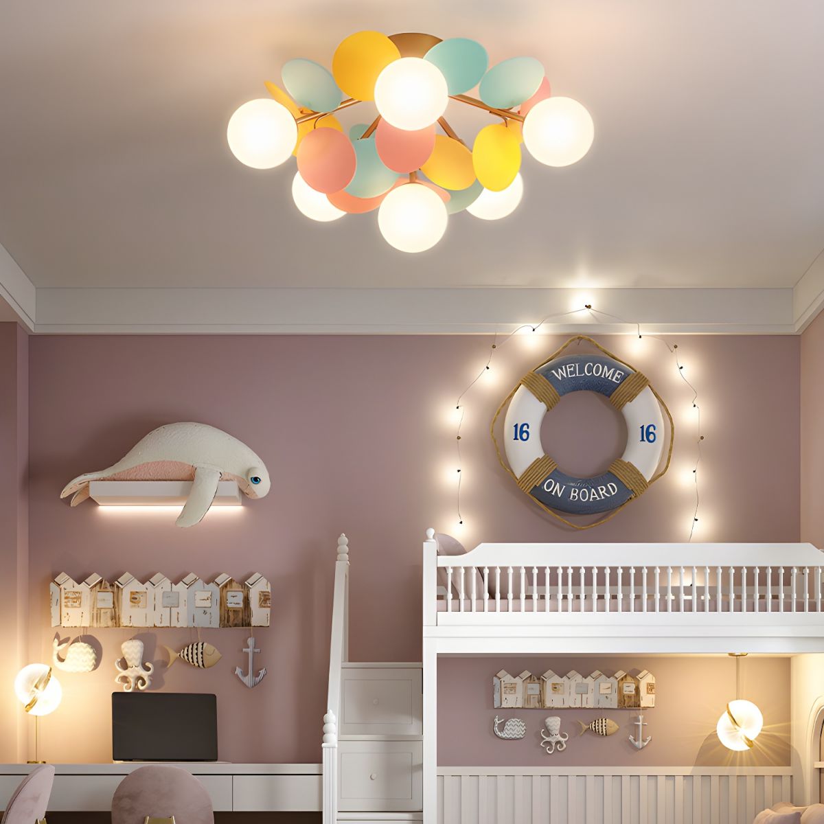 Round Macaron Overhead fixture Ceiling Lamp