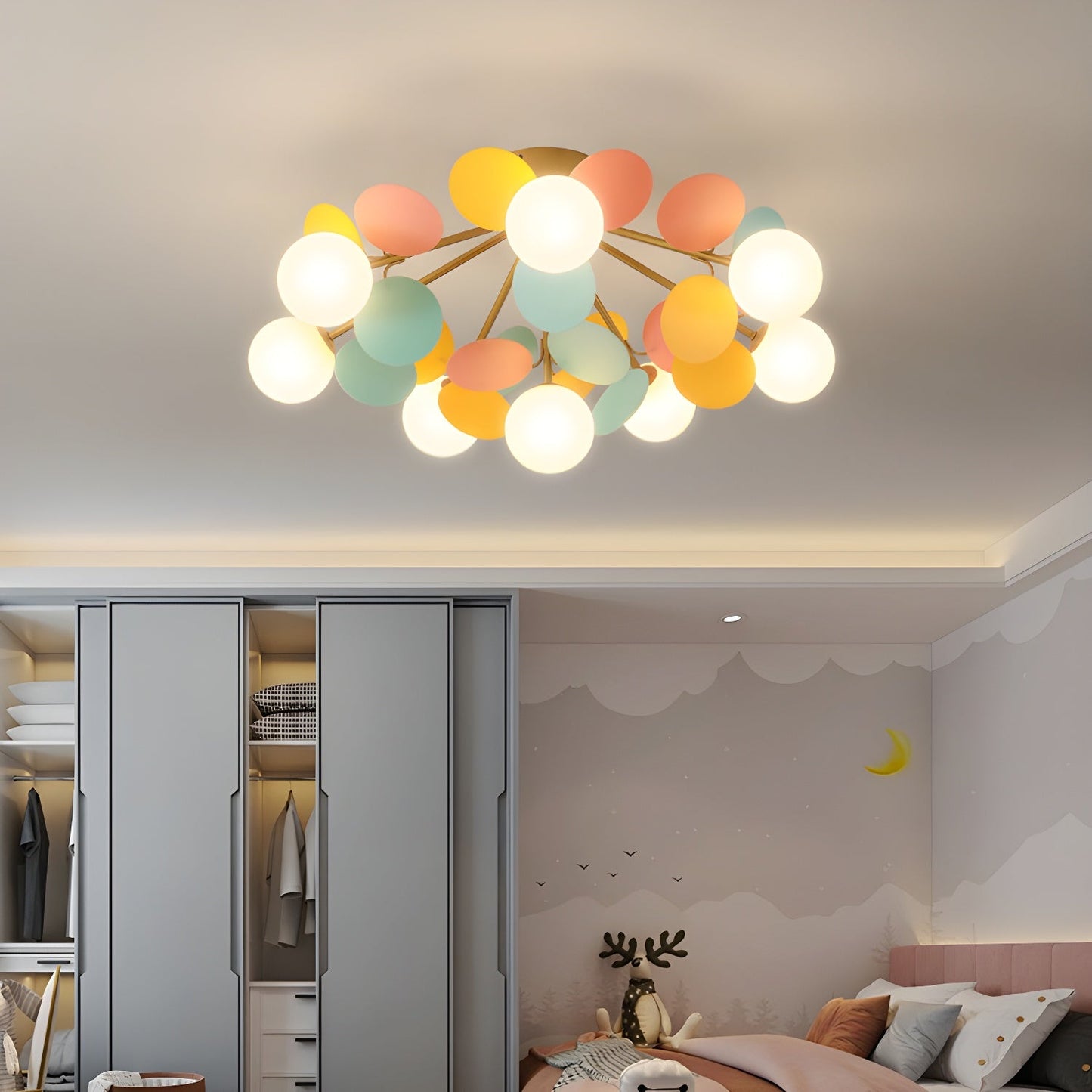 Round Macaron Overhead fixture Ceiling Lamp