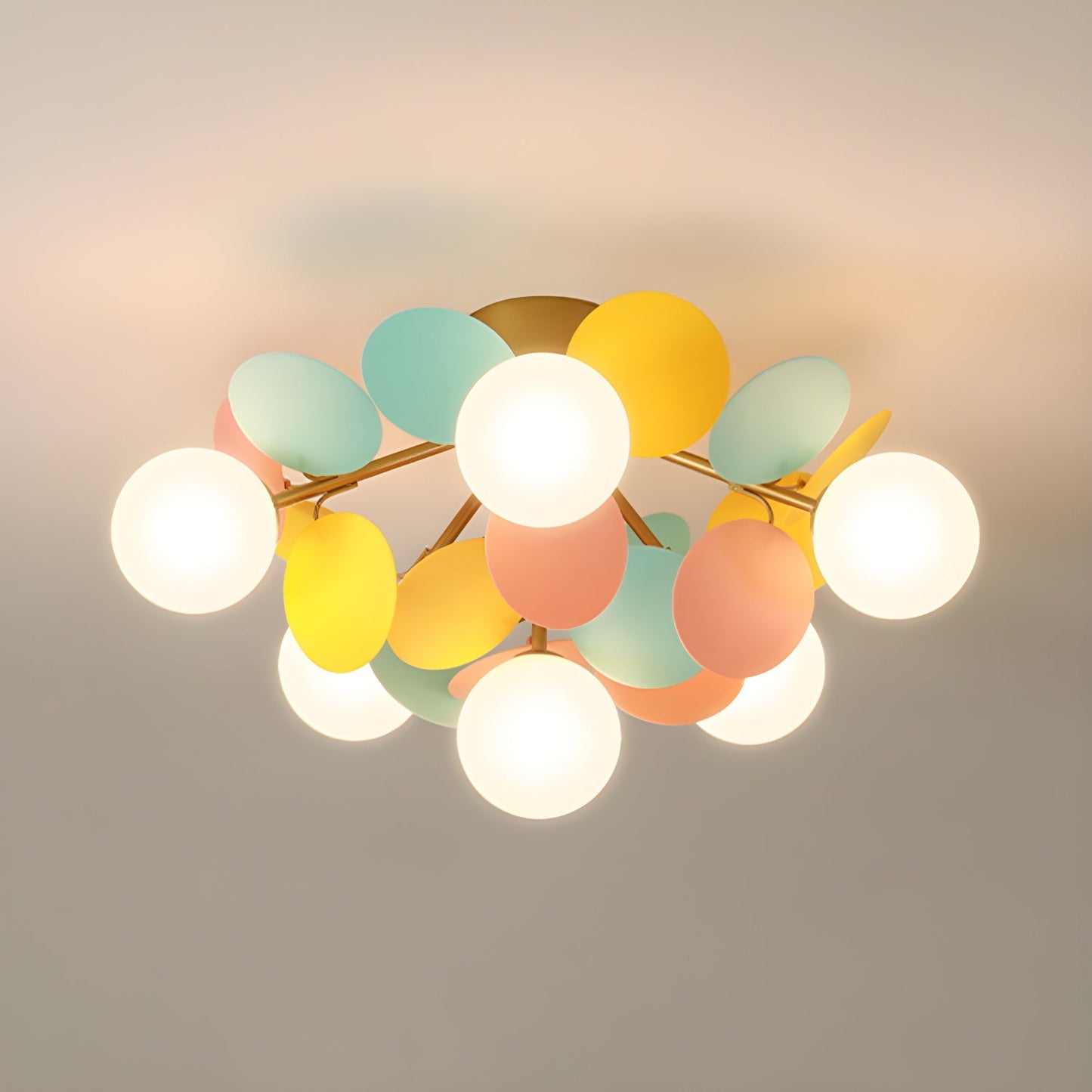 Round Macaron Overhead fixture Ceiling Lamp