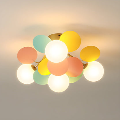 Round Macaron Overhead fixture Ceiling Lamp