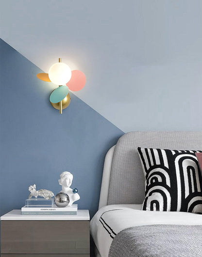 Round Macaron Sconce Wall Lamp