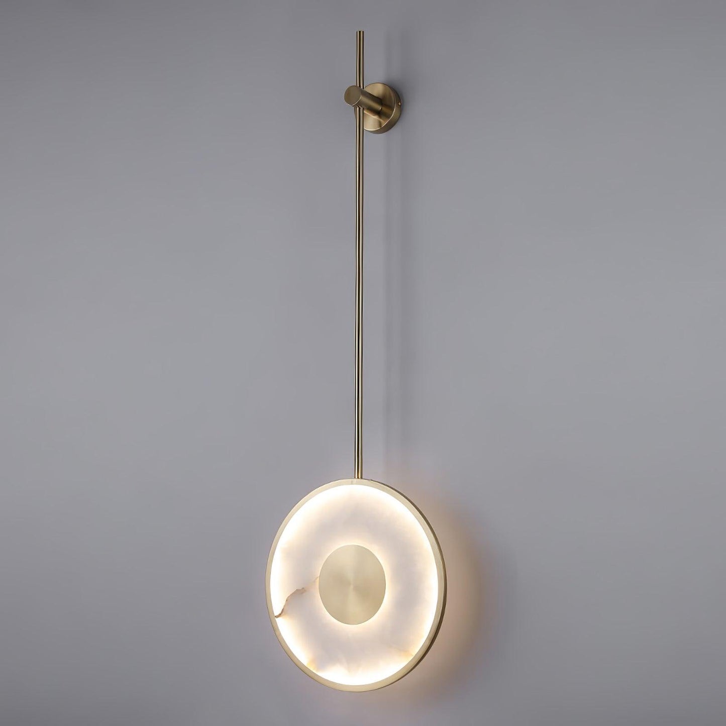 Round Alabaster Sconce Wall Lamp