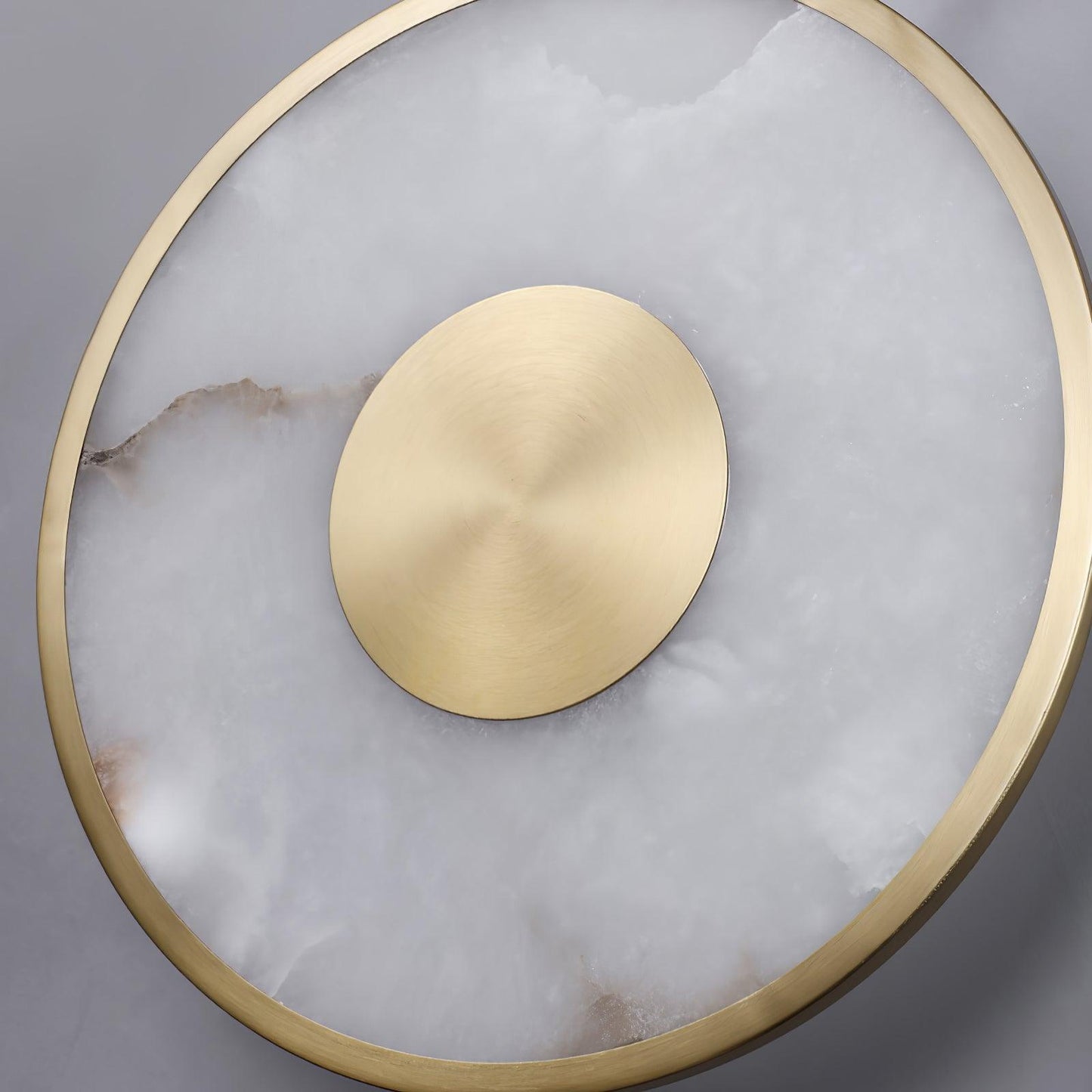 Round Alabaster Sconce Wall Lamp