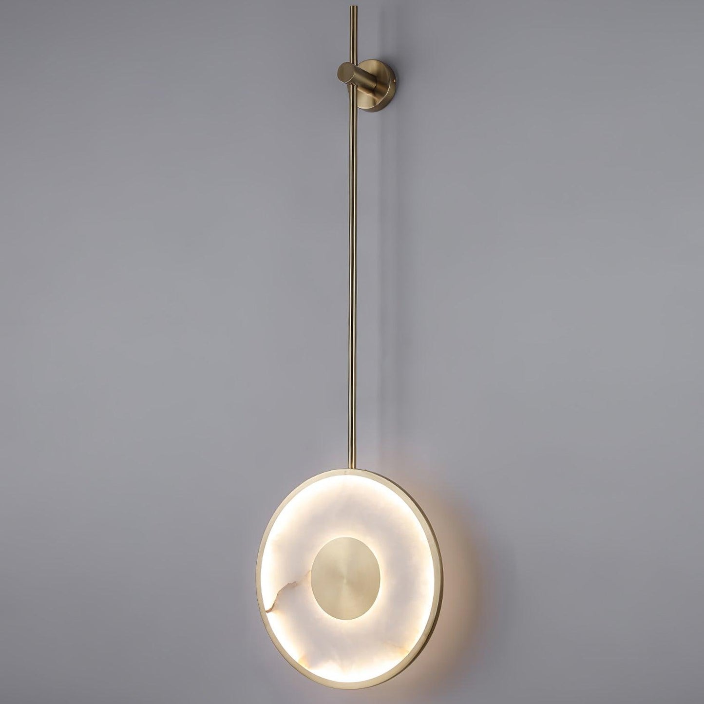 Round Alabaster Sconce Wall Lamp