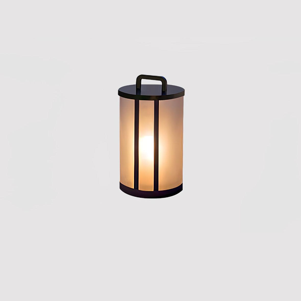 Round Pillar Acrylic Lantern Floodlight Outdoor Lamp