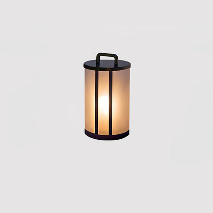 Round Pillar Acrylic Lantern Floodlight Outdoor Lamp
