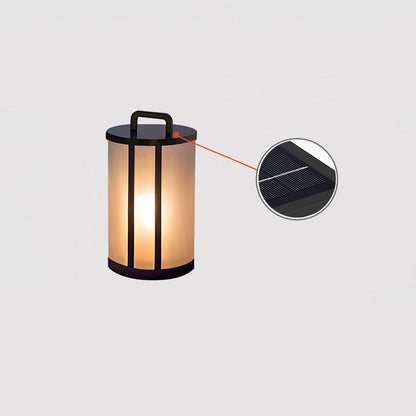 Round Pillar Acrylic Lantern Floodlight Outdoor Lamp